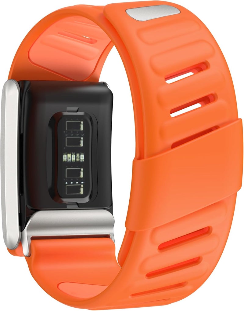 Dado Comfort Durable Silicone Wristband Compatible with WHOOP 4.0 Band, Soft Silicone Sports Loop Strap for Men & Women, with U Shapped Connector - Image 2